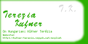 terezia kufner business card
